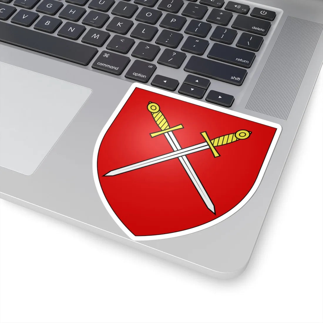 Blason ville be Meetkerke (Belgium) (Coat of Arms) STICKER Vinyl Kiss-Cut Decal - The Sticker Space