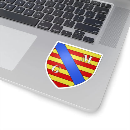 Blason ville be Meeuwen-Gruitrode (Belgium) (Coat of Arms) STICKER Vinyl Kiss-Cut Decal - The Sticker Space