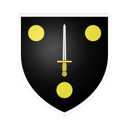 Blason ville be Mere (Belgium) (Coat of Arms) STICKER Vinyl Kiss-Cut Decal 3 Inch White - The Sticker Space