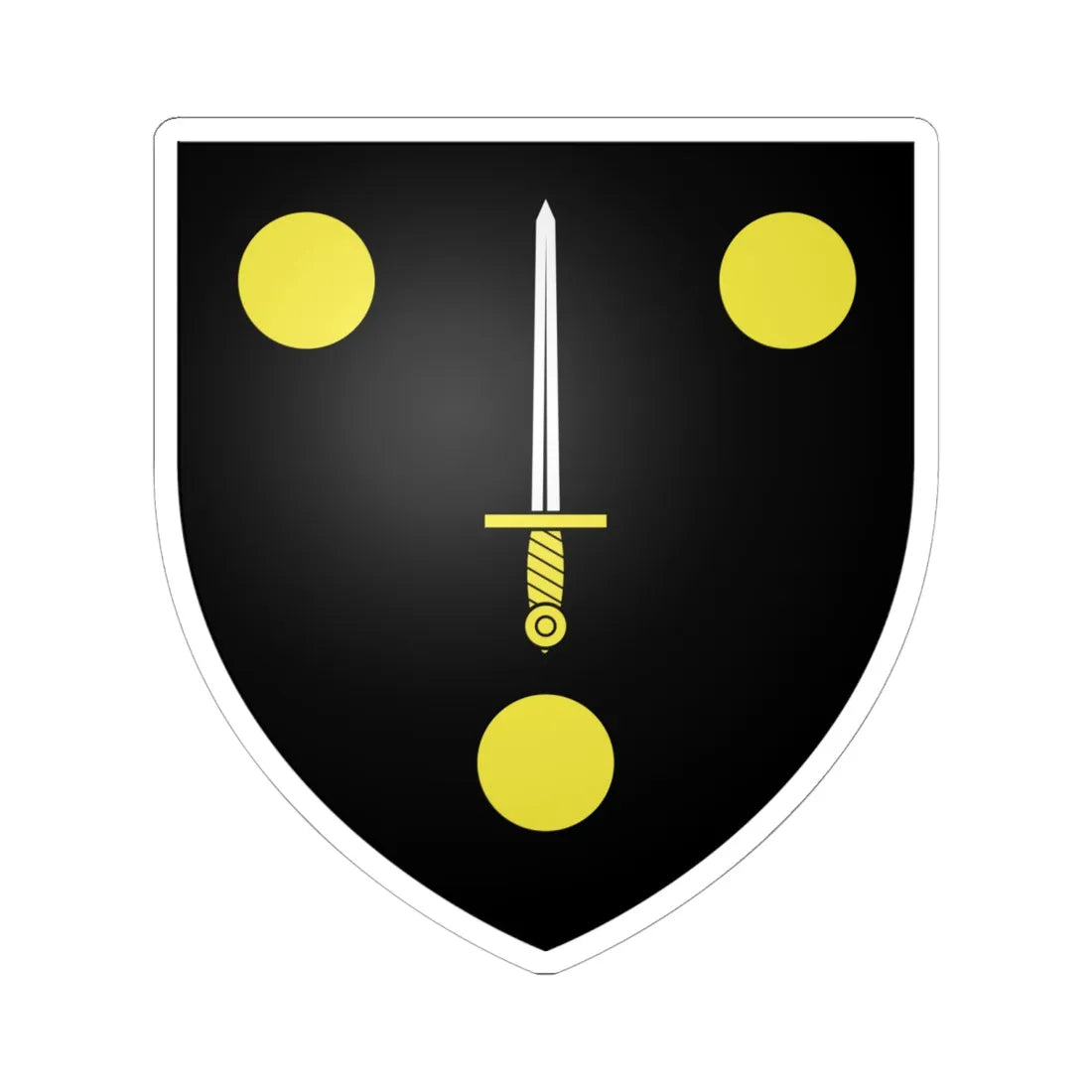 Blason ville be Mere (Belgium) (Coat of Arms) STICKER Vinyl Kiss-Cut Decal 6 Inch White - The Sticker Space