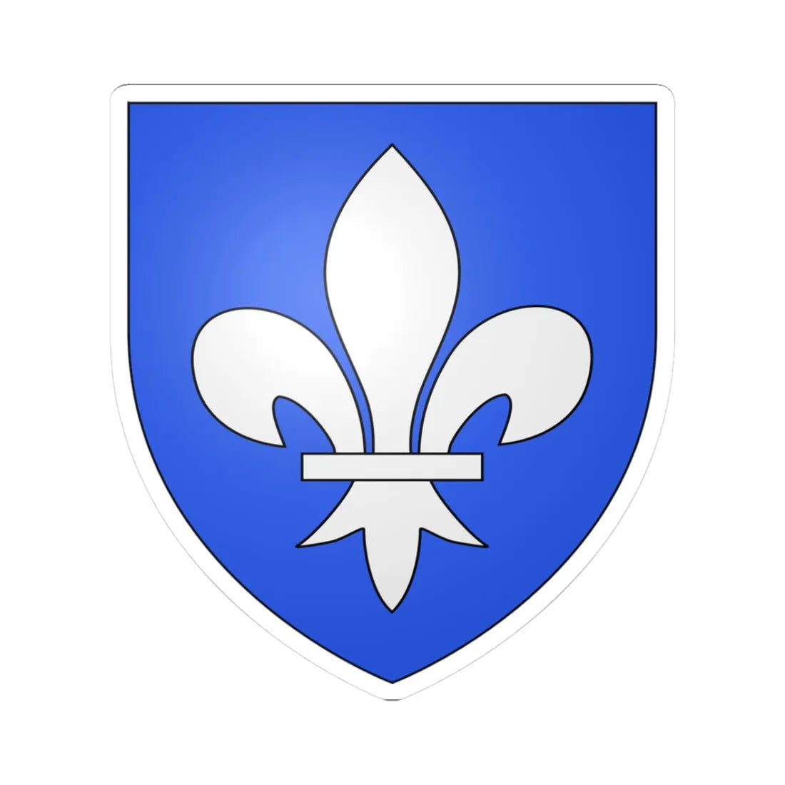 Blason ville be Mesen (Belgium) (Coat of Arms) STICKER Vinyl Kiss-Cut Decal 3 Inch White - The Sticker Space