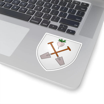 Blason ville be Moerbeke-Waas (Belgium) (Coat of Arms) STICKER Vinyl Kiss-Cut Decal - The Sticker Space