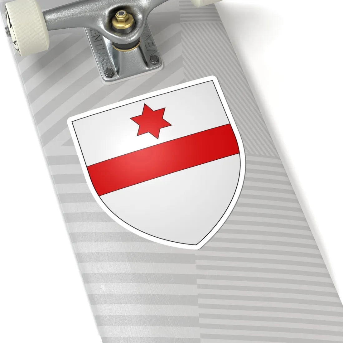 Blason ville be Moha (Belgium) (Coat of Arms) STICKER Vinyl Kiss-Cut Decal - The Sticker Space