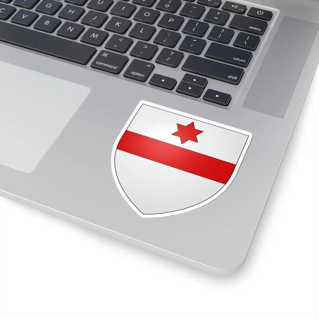 Blason ville be Moha (Belgium) (Coat of Arms) STICKER Vinyl Kiss-Cut Decal - The Sticker Space