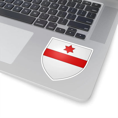Blason ville be Moha (Belgium) (Coat of Arms) STICKER Vinyl Kiss-Cut Decal - The Sticker Space