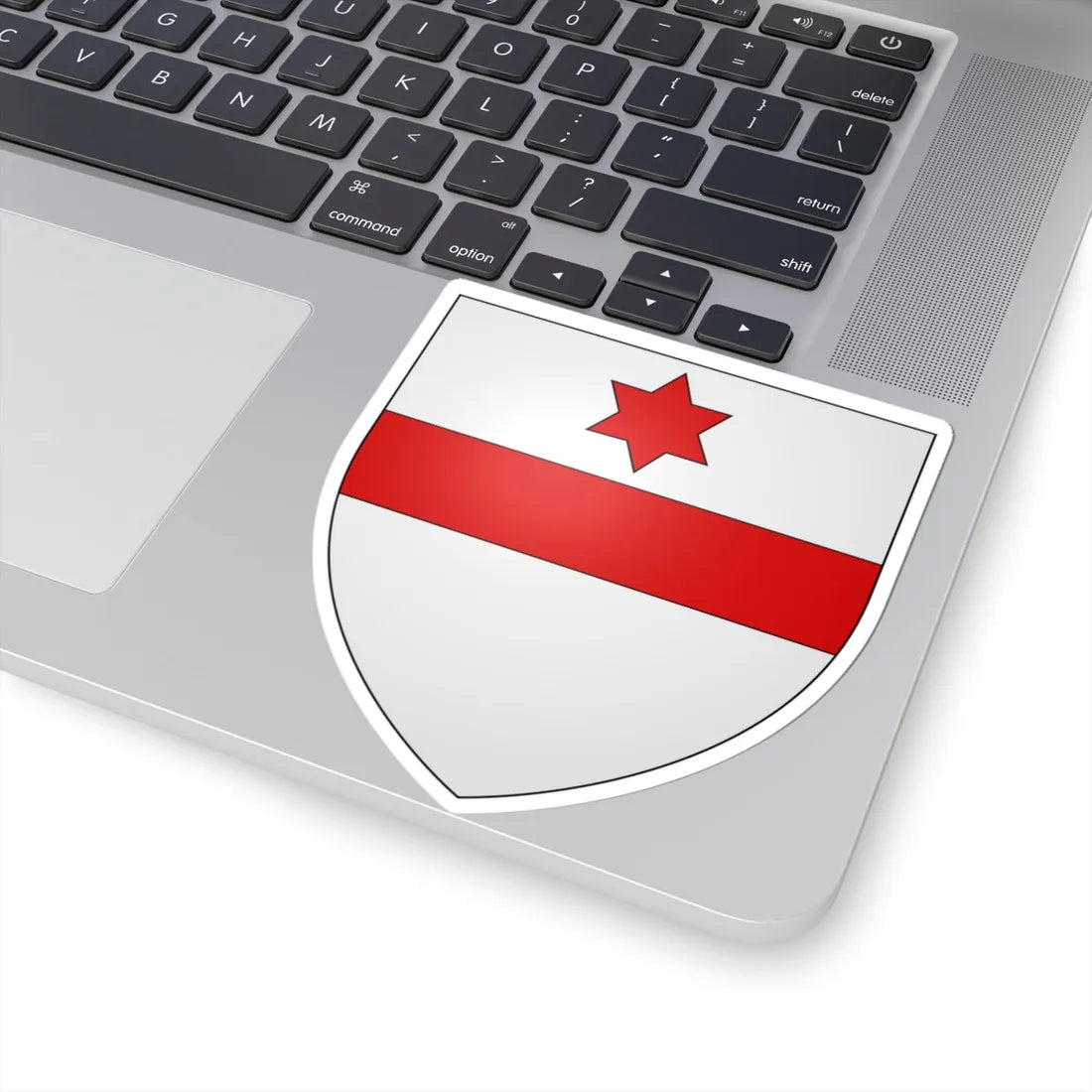Blason ville be Moha (Belgium) (Coat of Arms) STICKER Vinyl Kiss-Cut Decal - The Sticker Space