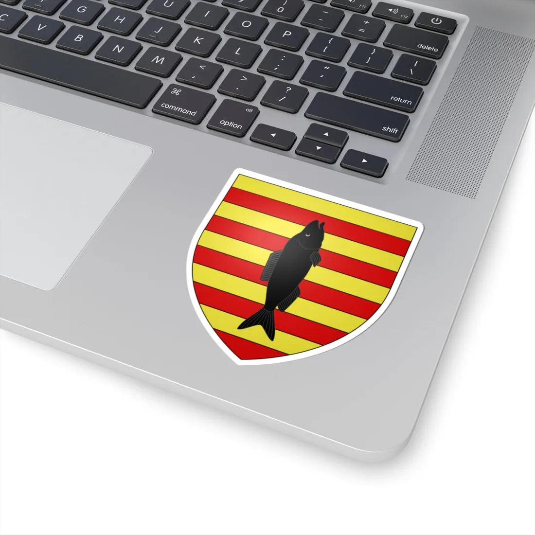 Blason ville be Neeroeteren (Belgium) (Coat of Arms) STICKER Vinyl Kiss-Cut Decal - The Sticker Space