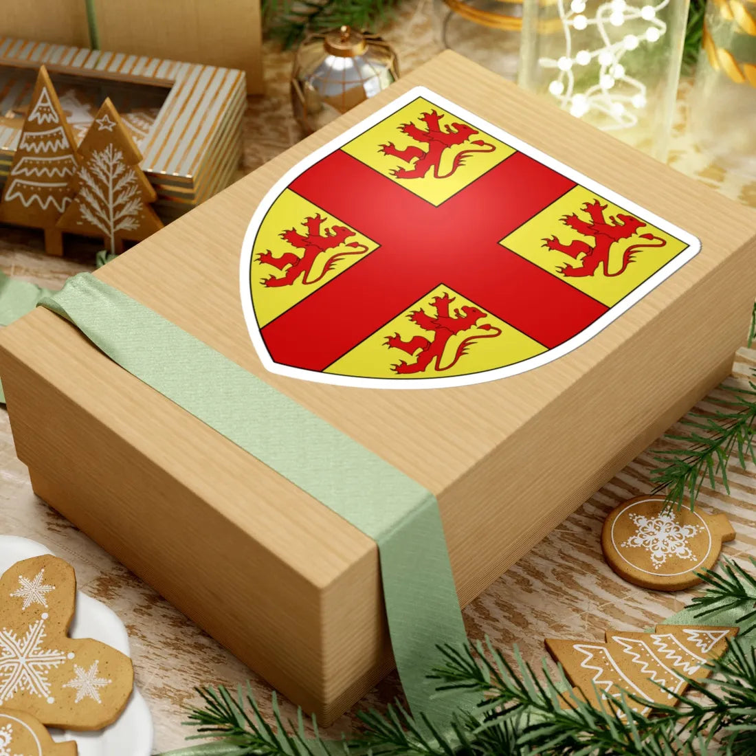 Blason ville be Nevele (Belgium) (Coat of Arms) STICKER Vinyl Kiss-Cut Decal - The Sticker Space