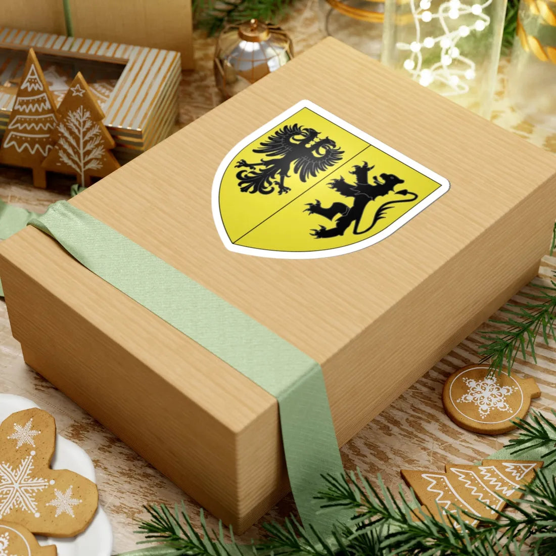 Blason ville be Ninove (Belgium) (Coat of Arms) STICKER Vinyl Kiss-Cut Decal - The Sticker Space