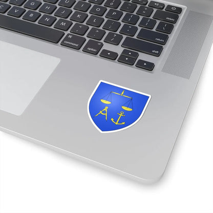 Blason ville be Opdorp (Belgium) (Coat of Arms) STICKER Vinyl Kiss-Cut Decal - The Sticker Space