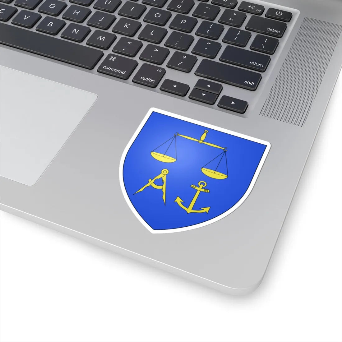 Blason ville be Opdorp (Belgium) (Coat of Arms) STICKER Vinyl Kiss-Cut Decal - The Sticker Space