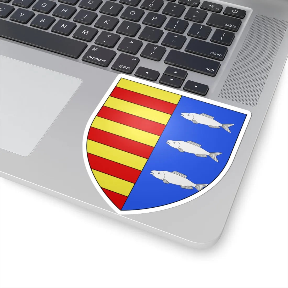 Blason ville be Opoeteren (Belgium) (Coat of Arms) STICKER Vinyl Kiss-Cut Decal - The Sticker Space