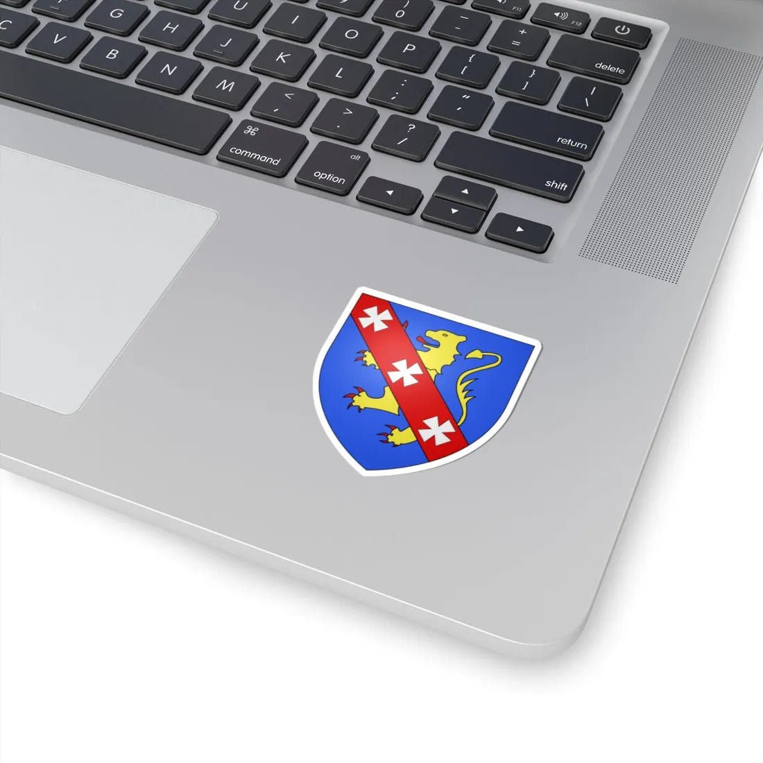 Blason ville be Overmere (Belgium) (Coat of Arms) STICKER Vinyl Kiss-Cut Decal - The Sticker Space