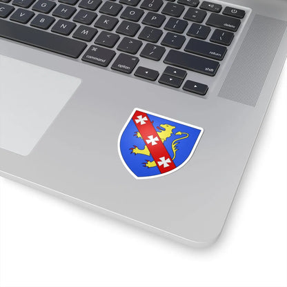 Blason ville be Overmere (Belgium) (Coat of Arms) STICKER Vinyl Kiss-Cut Decal - The Sticker Space