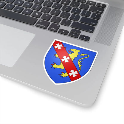 Blason ville be Overmere (Belgium) (Coat of Arms) STICKER Vinyl Kiss-Cut Decal - The Sticker Space