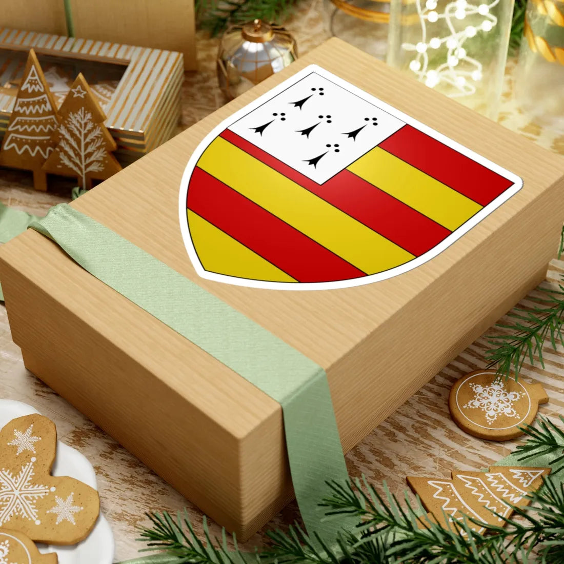 Blason ville be Petegem-aan-de-Schelde (Belgium) (Coat of Arms) STICKER Vinyl Kiss-Cut Decal - The Sticker Space