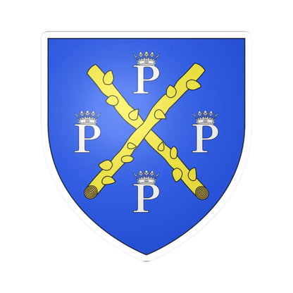 Blason ville be Philippeville (Belgium) (Coat of Arms) STICKER Vinyl Kiss-Cut Decal 2 Inch White - The Sticker Space