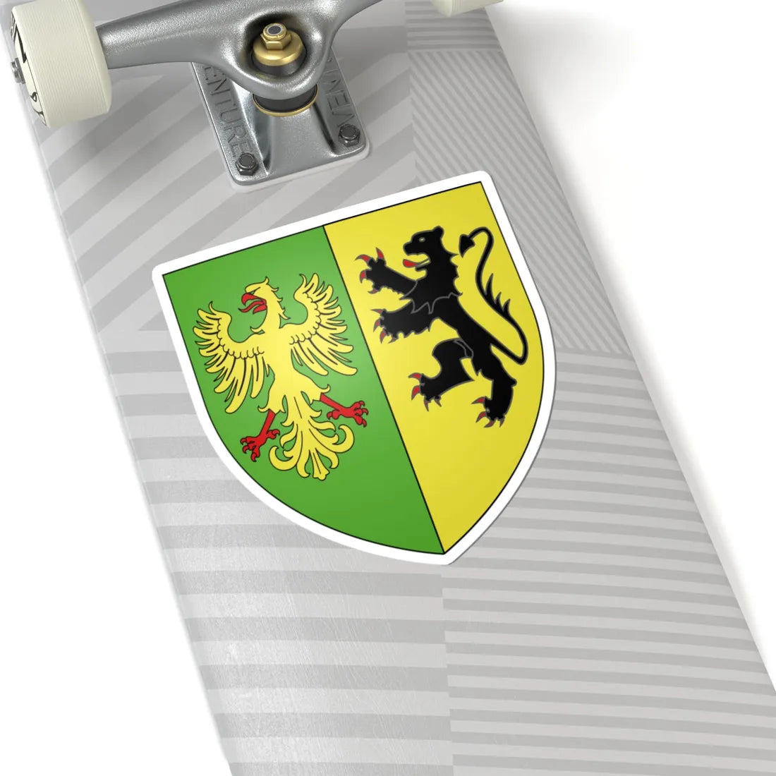 Blason ville be Poeke (Belgium) (Coat of Arms) STICKER Vinyl Kiss-Cut Decal - The Sticker Space