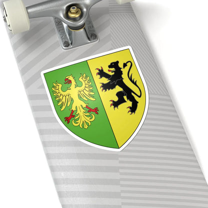 Blason ville be Poeke (Belgium) (Coat of Arms) STICKER Vinyl Kiss-Cut Decal - The Sticker Space