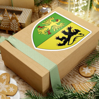 Blason ville be Poeke (Belgium) (Coat of Arms) STICKER Vinyl Kiss-Cut Decal - The Sticker Space
