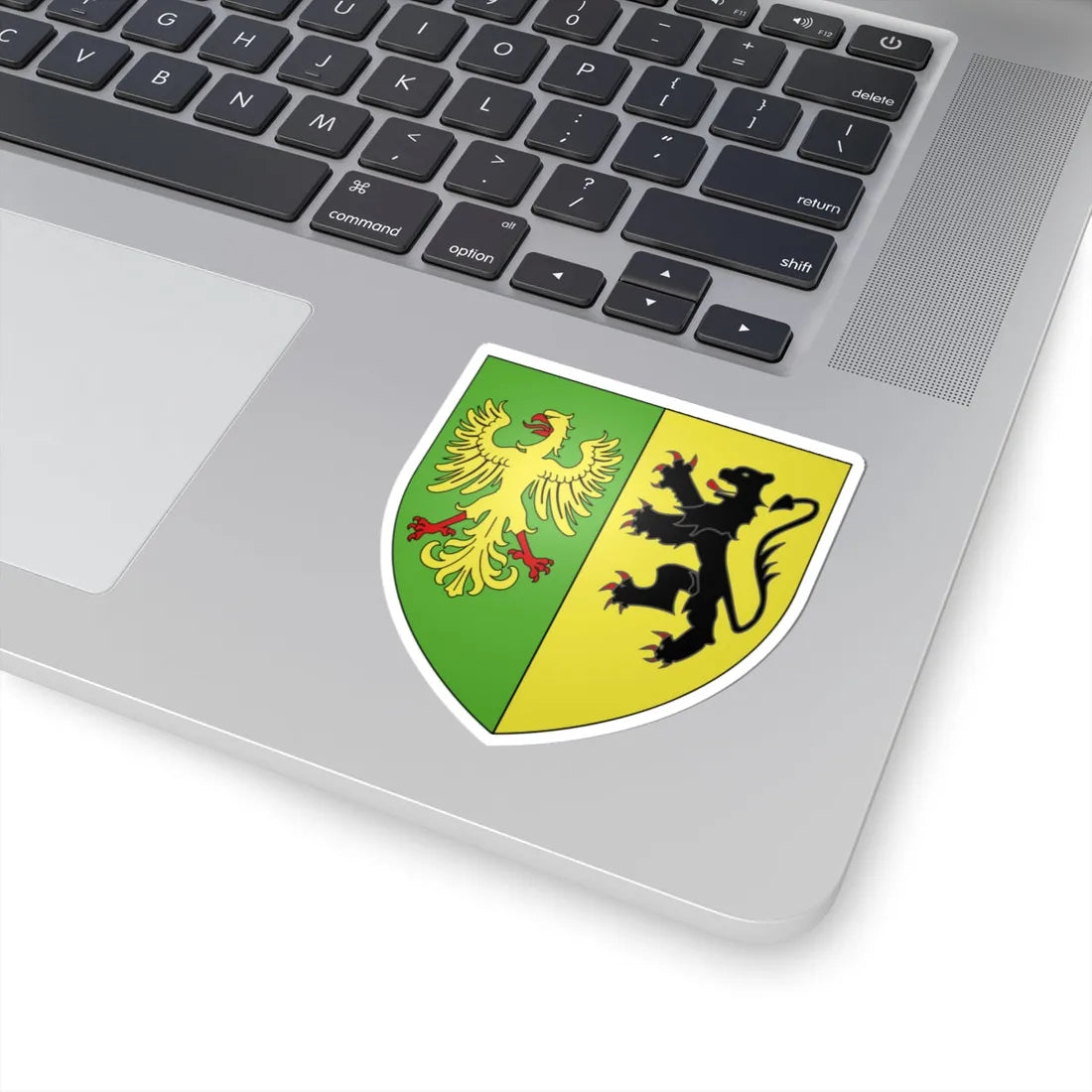 Blason ville be Poeke (Belgium) (Coat of Arms) STICKER Vinyl Kiss-Cut Decal - The Sticker Space