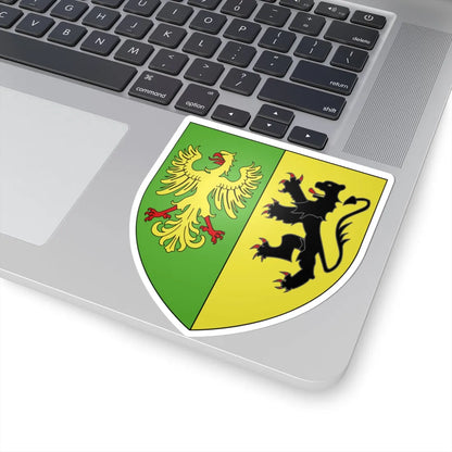 Blason ville be Poeke (Belgium) (Coat of Arms) STICKER Vinyl Kiss-Cut Decal - The Sticker Space