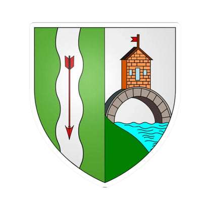 Blason ville be Pollare (Belgium) (Coat of Arms) STICKER Vinyl Kiss-Cut Decal 2 Inch White - The Sticker Space