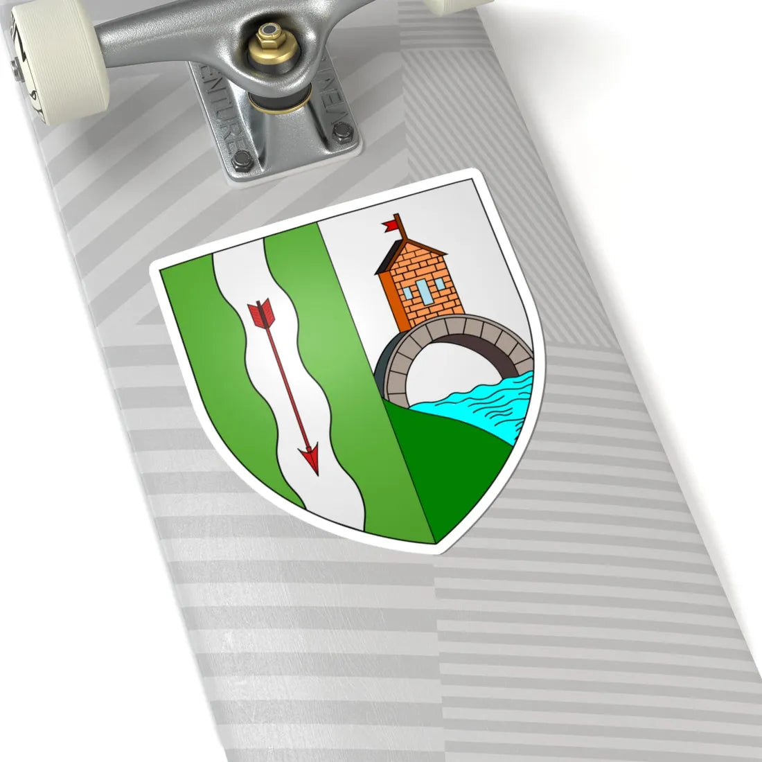 Blason ville be Pollare (Belgium) (Coat of Arms) STICKER Vinyl Kiss-Cut Decal - The Sticker Space