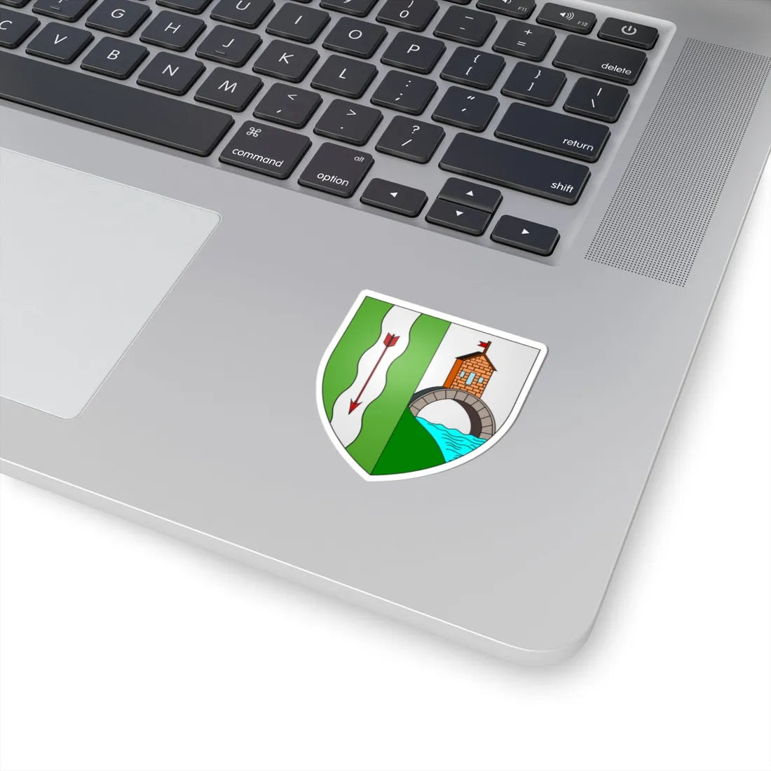 Blason ville be Pollare (Belgium) (Coat of Arms) STICKER Vinyl Kiss-Cut Decal - The Sticker Space