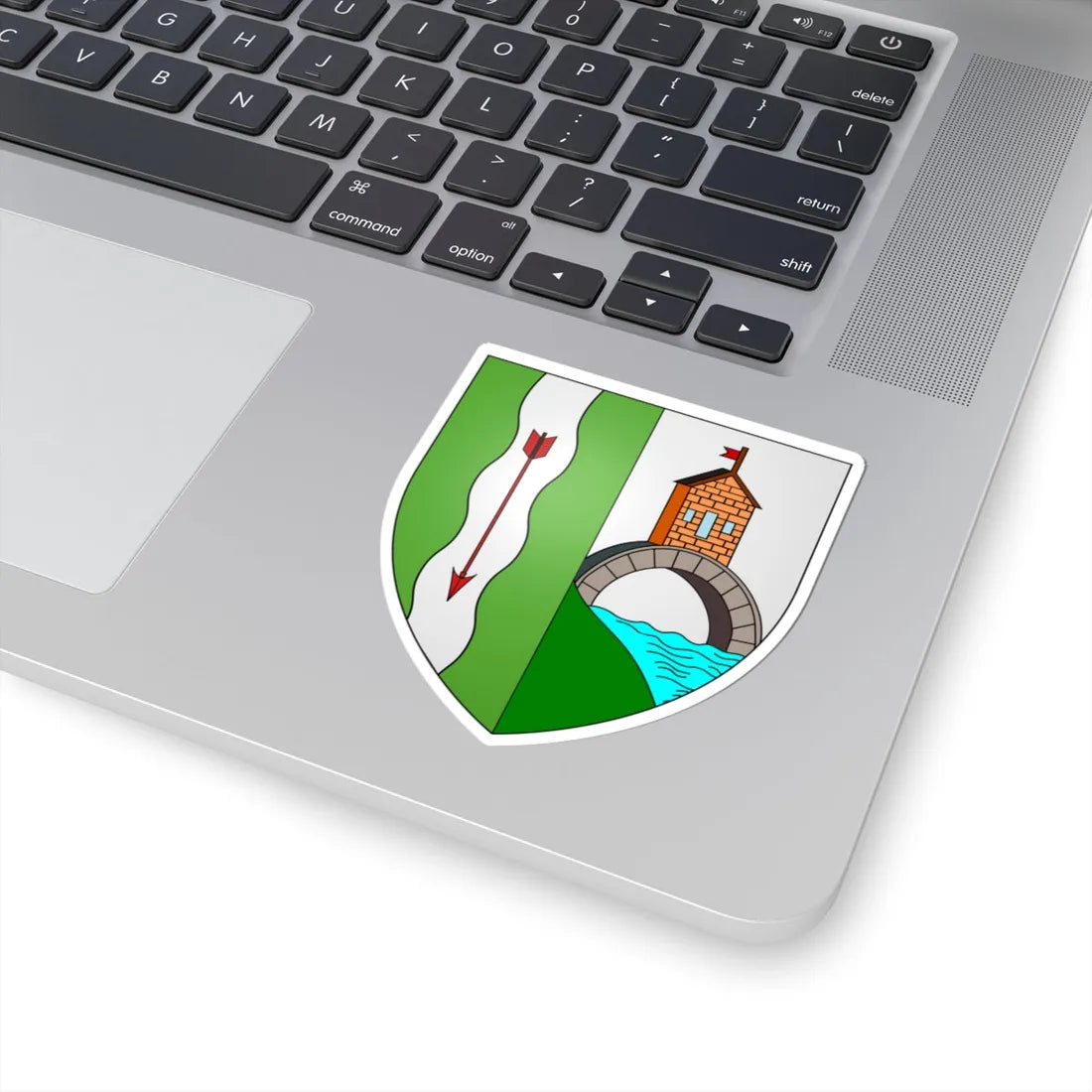 Blason ville be Pollare (Belgium) (Coat of Arms) STICKER Vinyl Kiss-Cut Decal - The Sticker Space