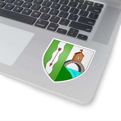 Blason ville be Pollare (Belgium) (Coat of Arms) STICKER Vinyl Kiss-Cut Decal - The Sticker Space