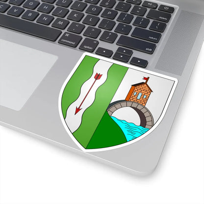 Blason ville be Pollare (Belgium) (Coat of Arms) STICKER Vinyl Kiss-Cut Decal - The Sticker Space