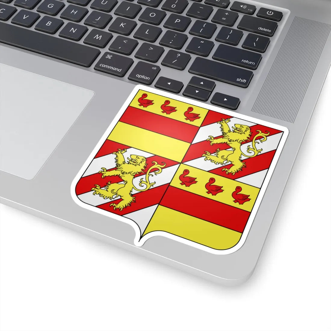 Blason ville be Saint-Amand Fleurus (Belgium) (Coat of Arms) STICKER Vinyl Kiss-Cut Decal - The Sticker Space