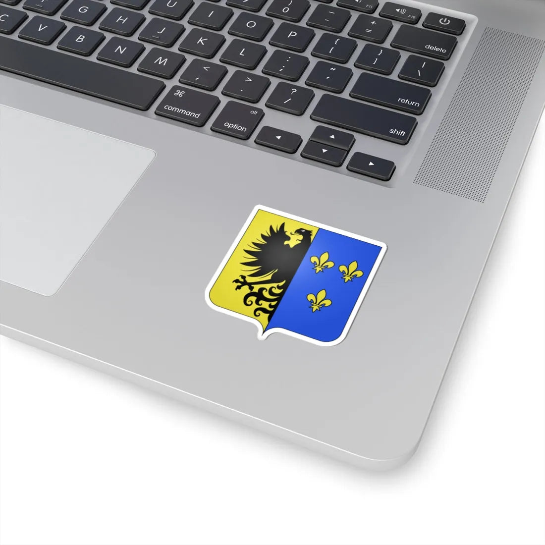 Blason ville be Saint-Ghislain (Belgium) (Coat of Arms) STICKER Vinyl Kiss-Cut Decal - The Sticker Space