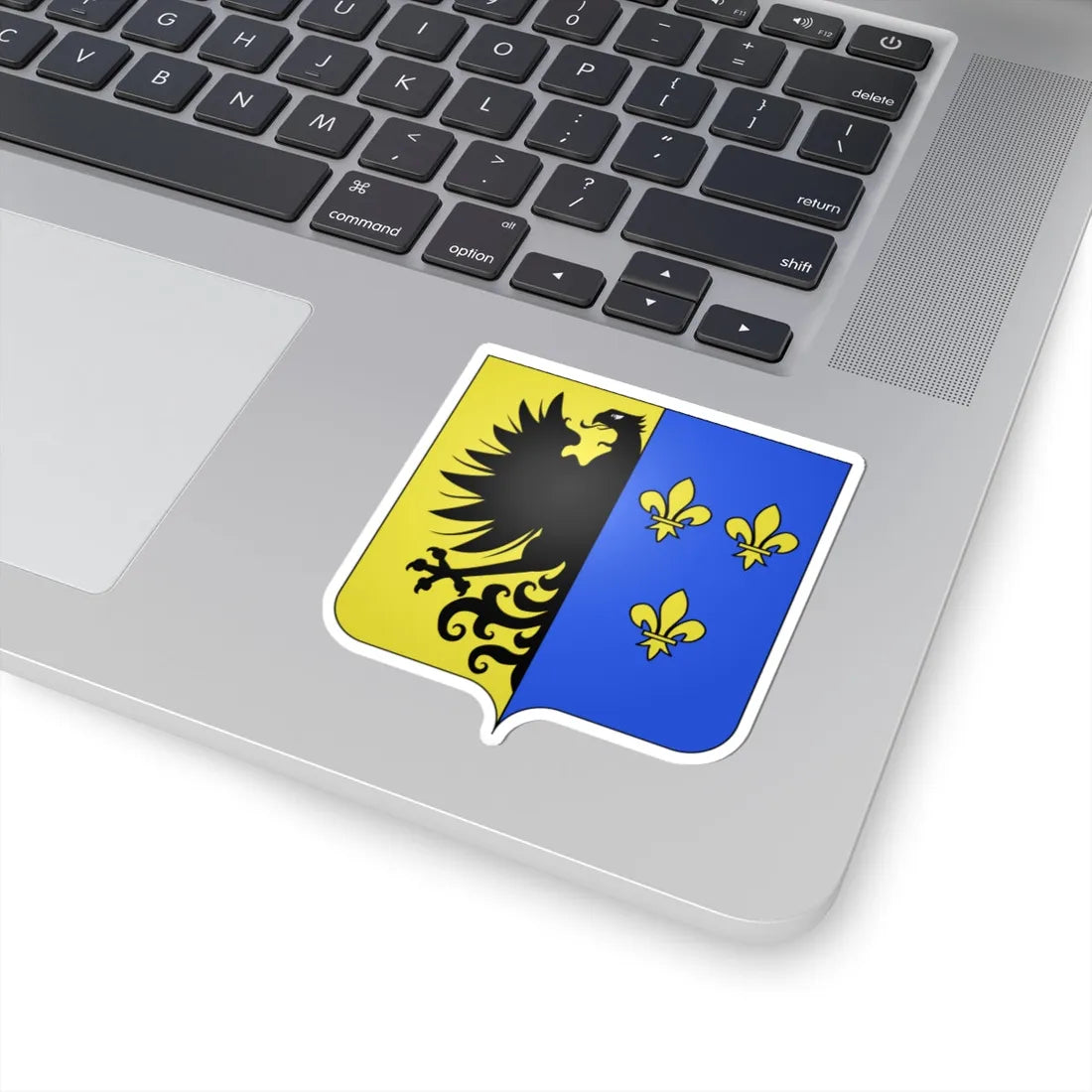 Blason ville be Saint-Ghislain (Belgium) (Coat of Arms) STICKER Vinyl Kiss-Cut Decal - The Sticker Space