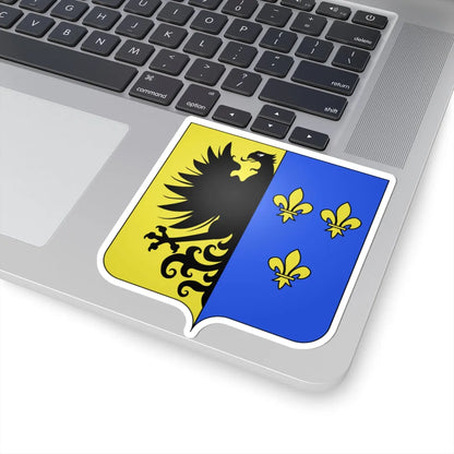 Blason ville be Saint-Ghislain (Belgium) (Coat of Arms) STICKER Vinyl Kiss-Cut Decal - The Sticker Space