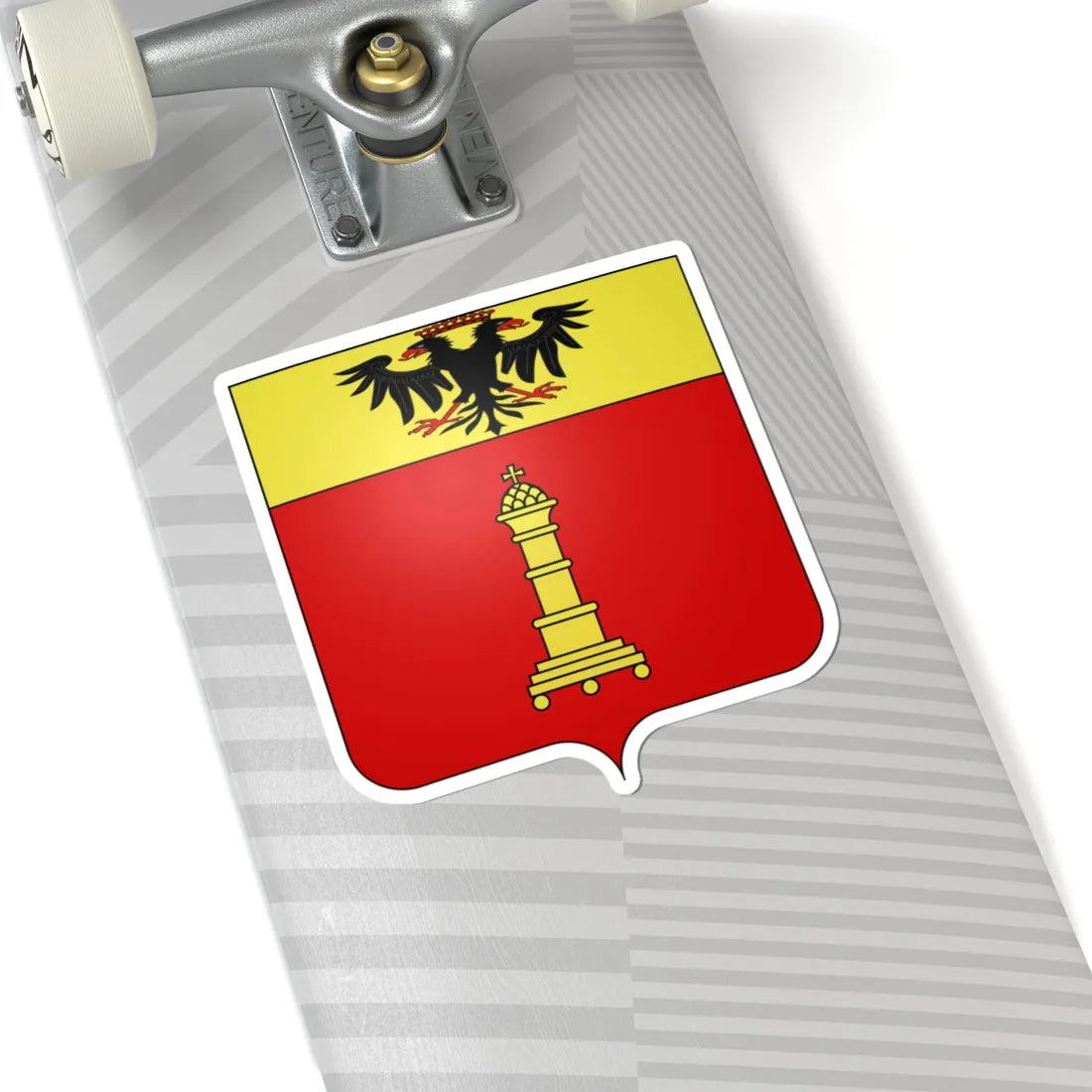 Blason ville BE Saint-Trond (Belgium) (Coat of Arms) STICKER Vinyl Kiss-Cut Decal - The Sticker Space
