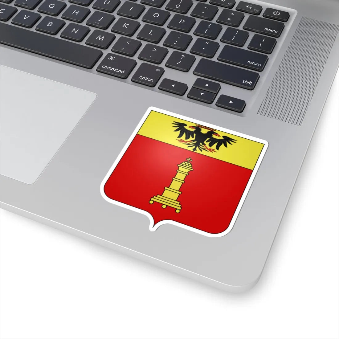 Blason ville BE Saint-Trond (Belgium) (Coat of Arms) STICKER Vinyl Kiss-Cut Decal - The Sticker Space