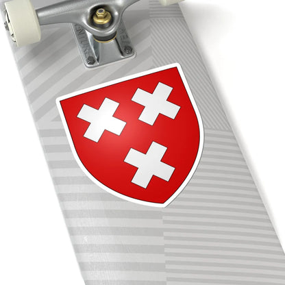 Blason ville be Schoten (Belgium) (Coat of Arms) STICKER Vinyl Kiss-Cut Decal - The Sticker Space