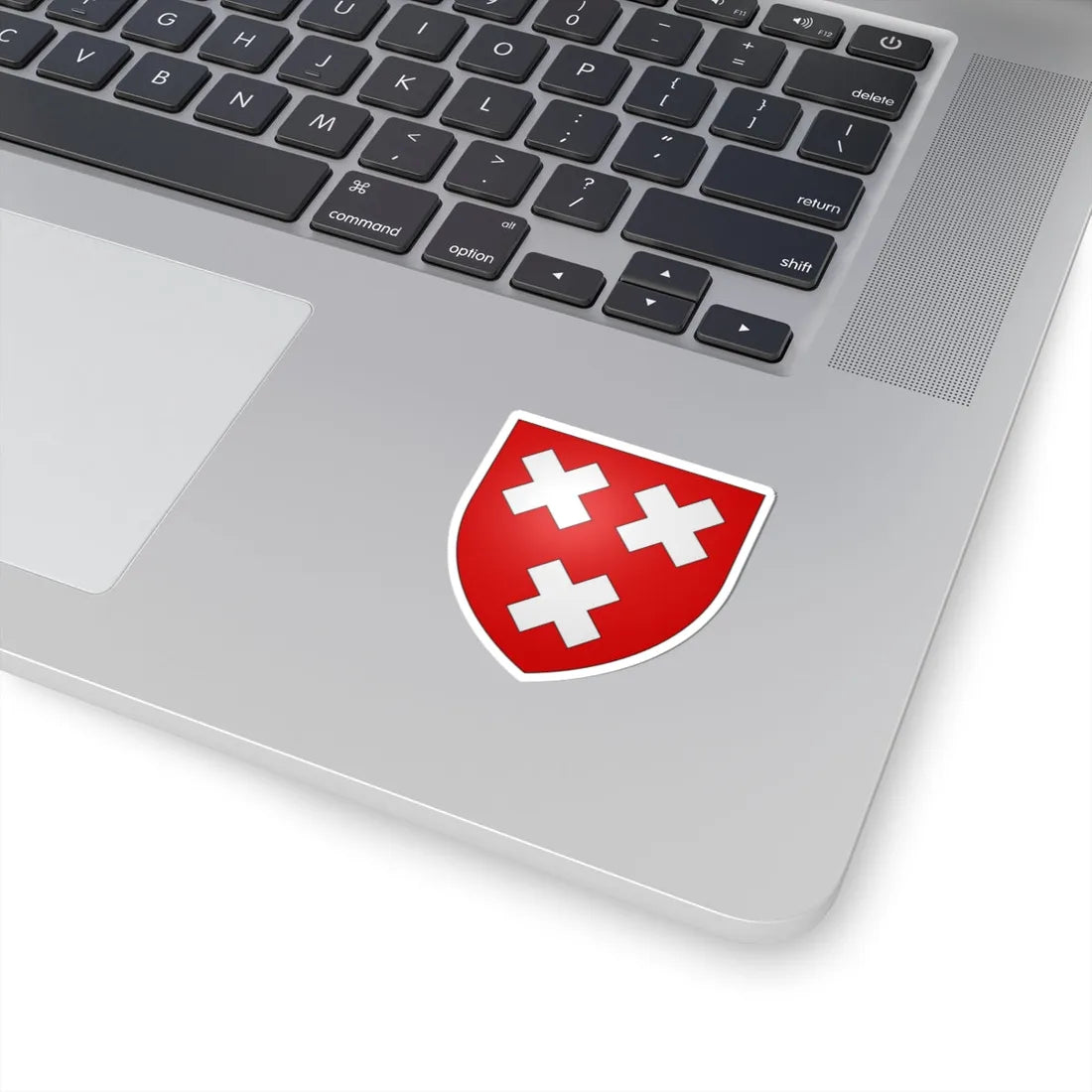 Blason ville be Schoten (Belgium) (Coat of Arms) STICKER Vinyl Kiss-Cut Decal - The Sticker Space
