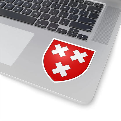 Blason ville be Schoten (Belgium) (Coat of Arms) STICKER Vinyl Kiss-Cut Decal - The Sticker Space