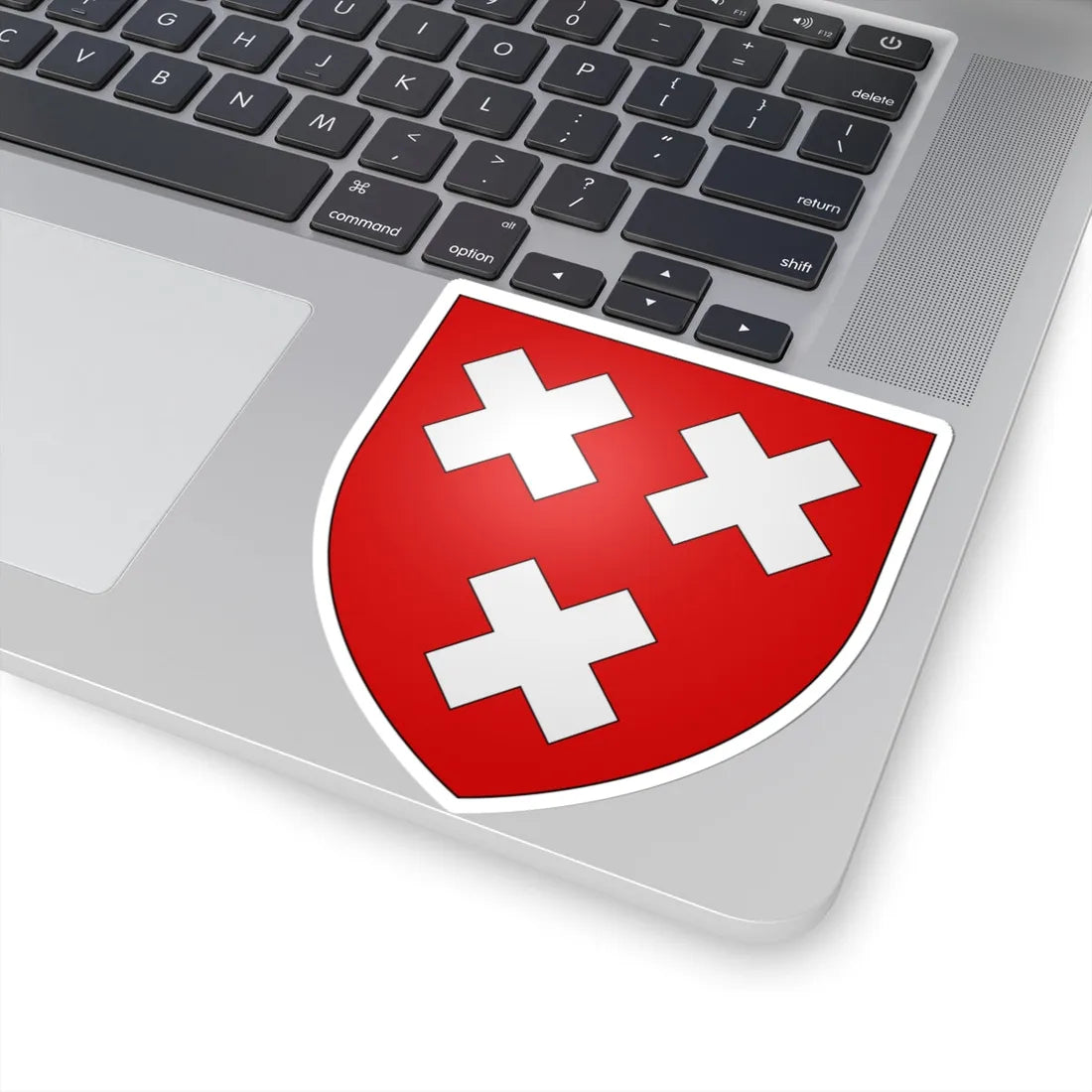 Blason ville be Schoten (Belgium) (Coat of Arms) STICKER Vinyl Kiss-Cut Decal - The Sticker Space