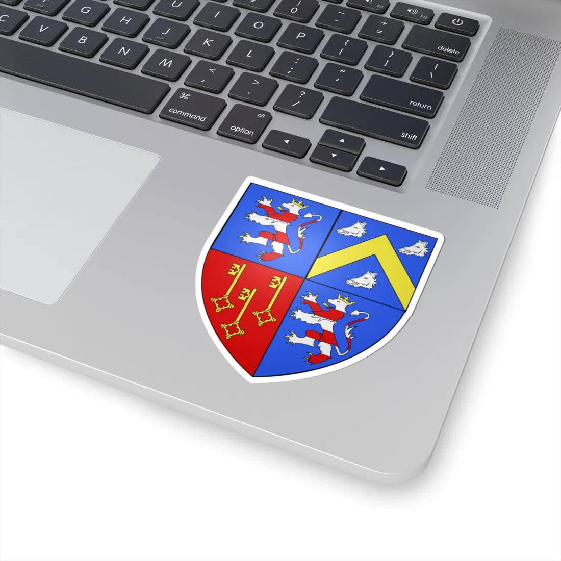 Blason ville be Sint-Lievens-Houtem (Belgium) (Coat of Arms) STICKER Vinyl Kiss-Cut Decal - The Sticker Space