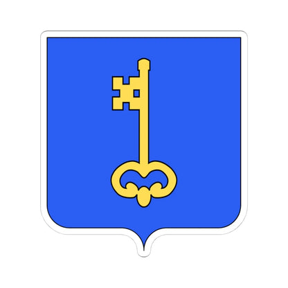 Blason ville be Temse (Belgium) (Coat of Arms) STICKER Vinyl Kiss-Cut Decal 4 Inch White - The Sticker Space