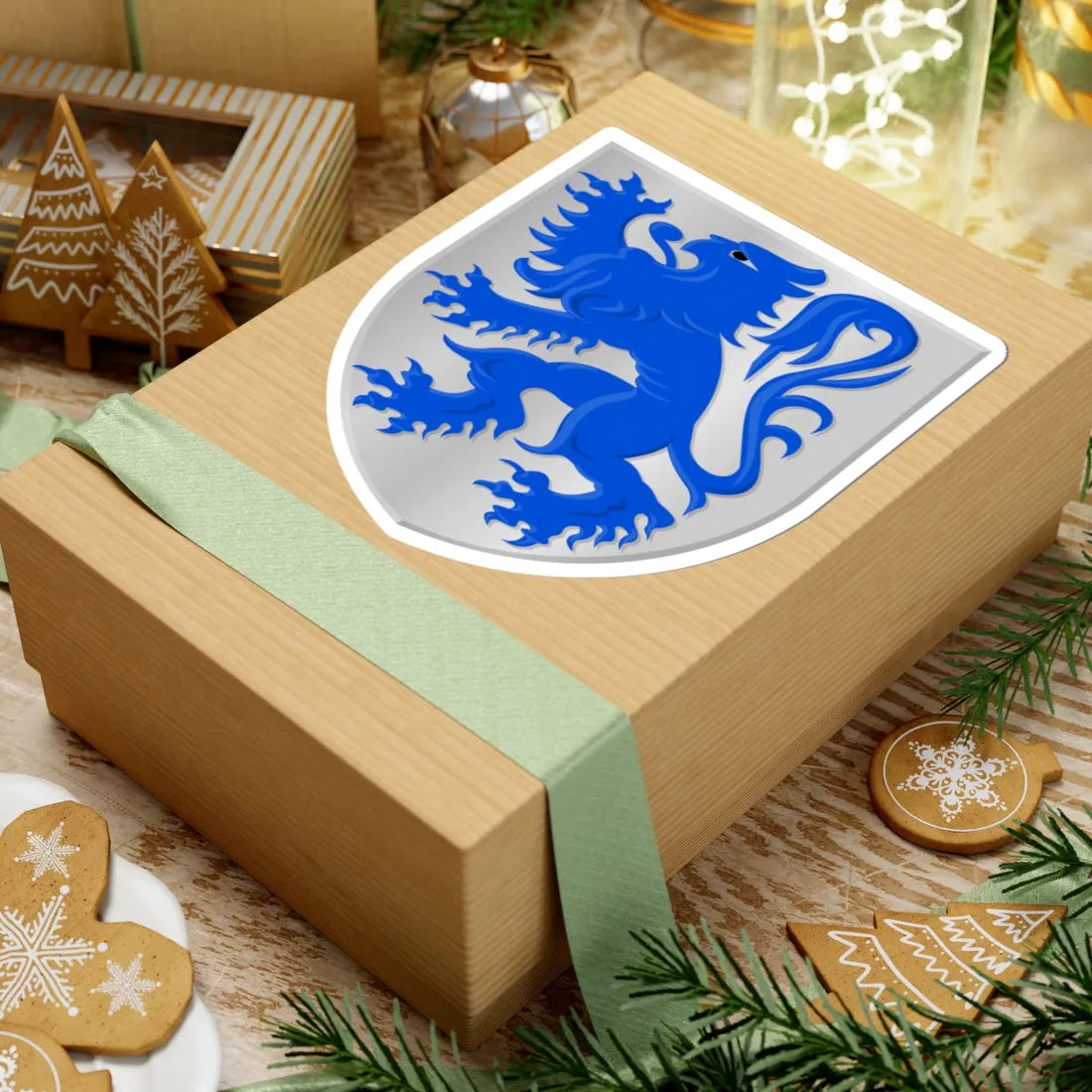 Blason ville be Tervuren (Belgium) (Coat of Arms) STICKER Vinyl Kiss-Cut Decal - The Sticker Space