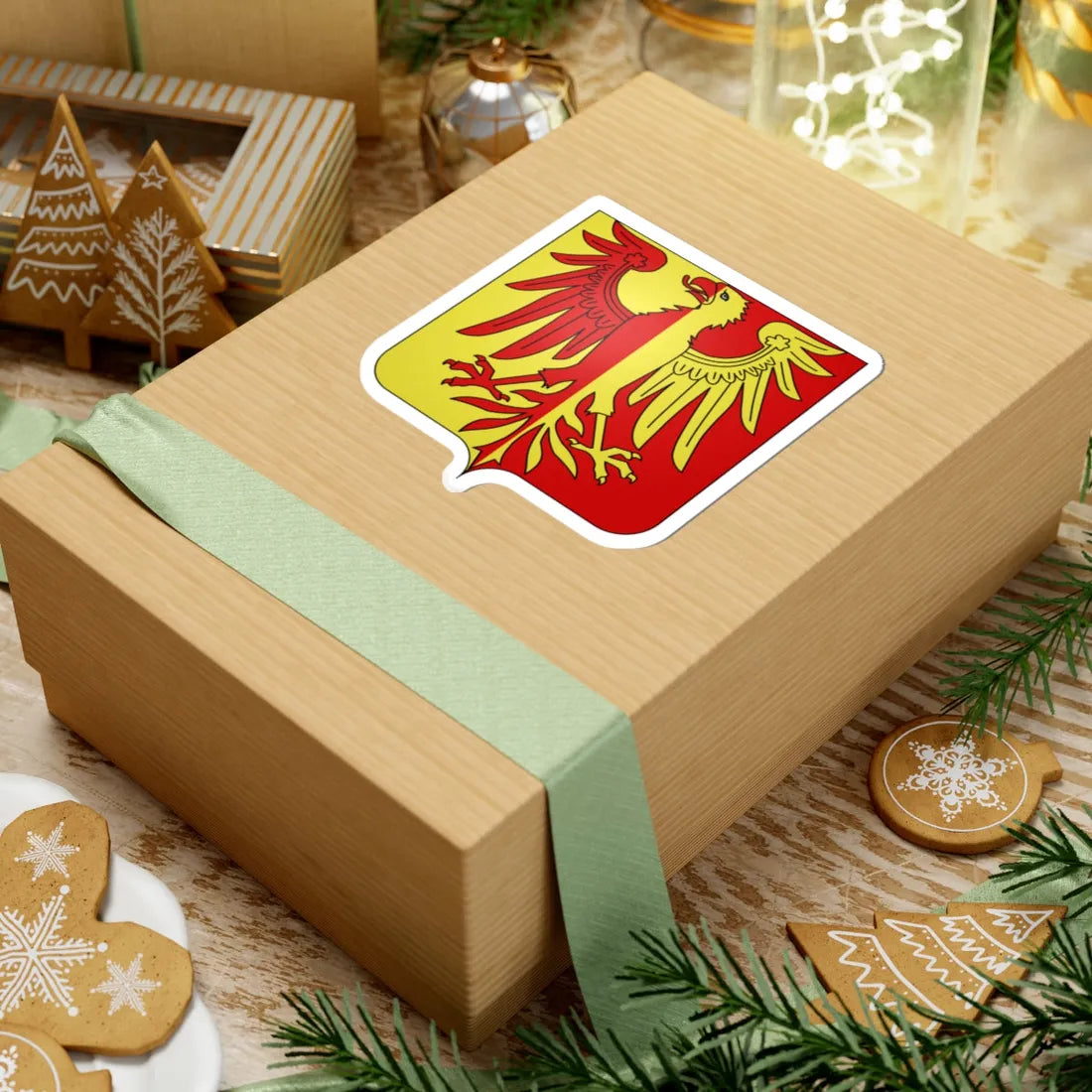 Blason ville BE Tubize (Belgium) (Coat of Arms) STICKER Vinyl Kiss-Cut Decal - The Sticker Space