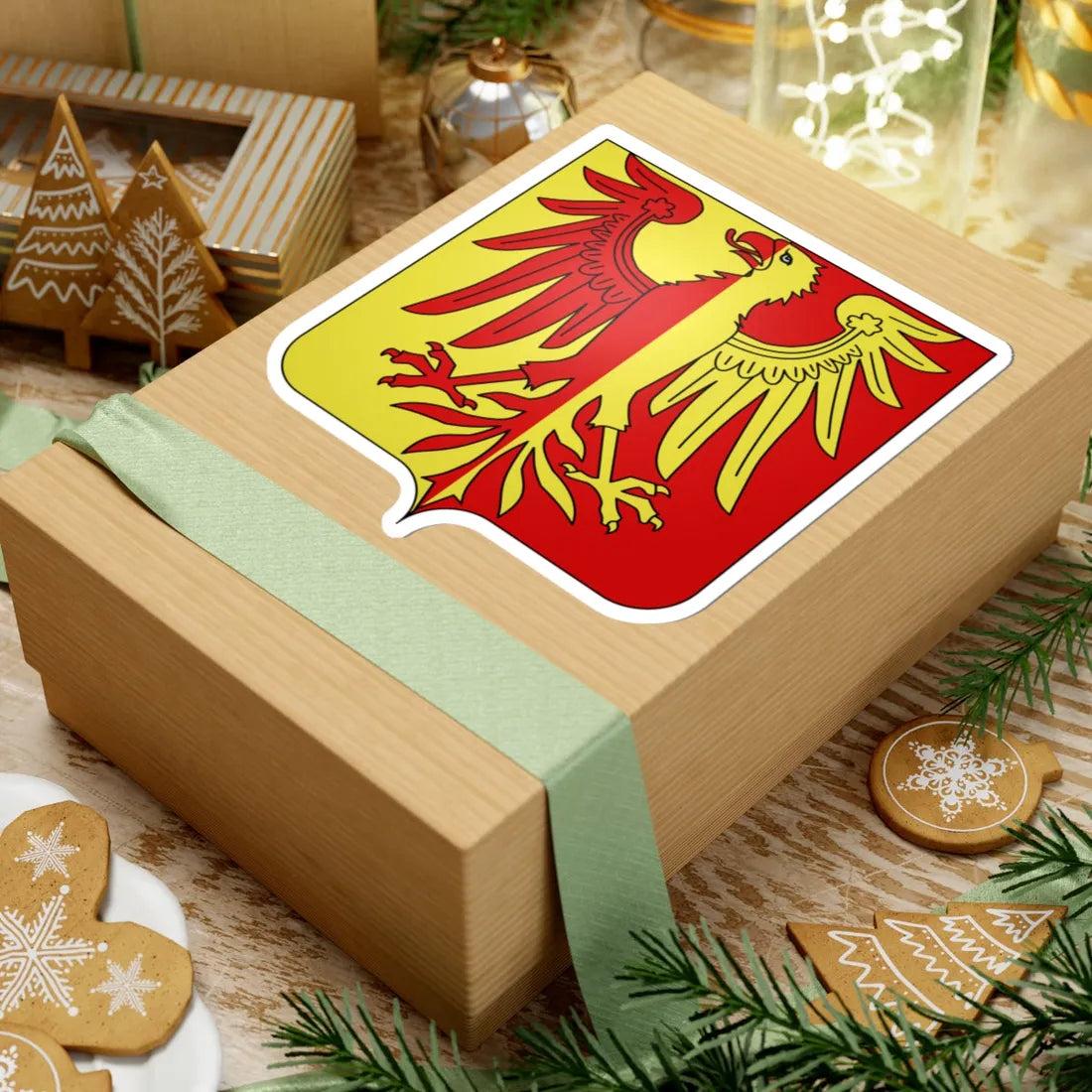 Blason ville BE Tubize (Belgium) (Coat of Arms) STICKER Vinyl Kiss-Cut Decal - The Sticker Space