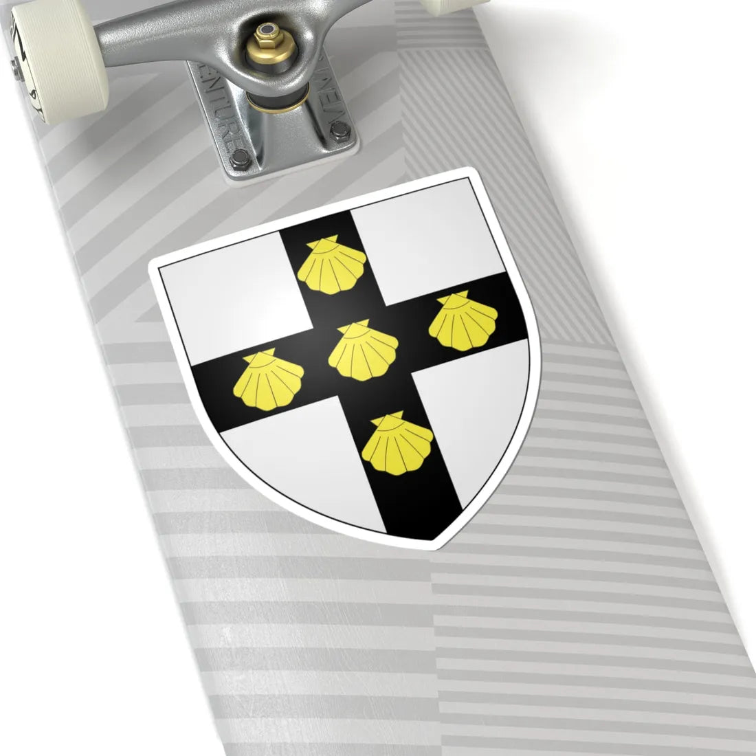 Blason ville be Uitkerke (Belgium) (Coat of Arms) STICKER Vinyl Kiss-Cut Decal - The Sticker Space