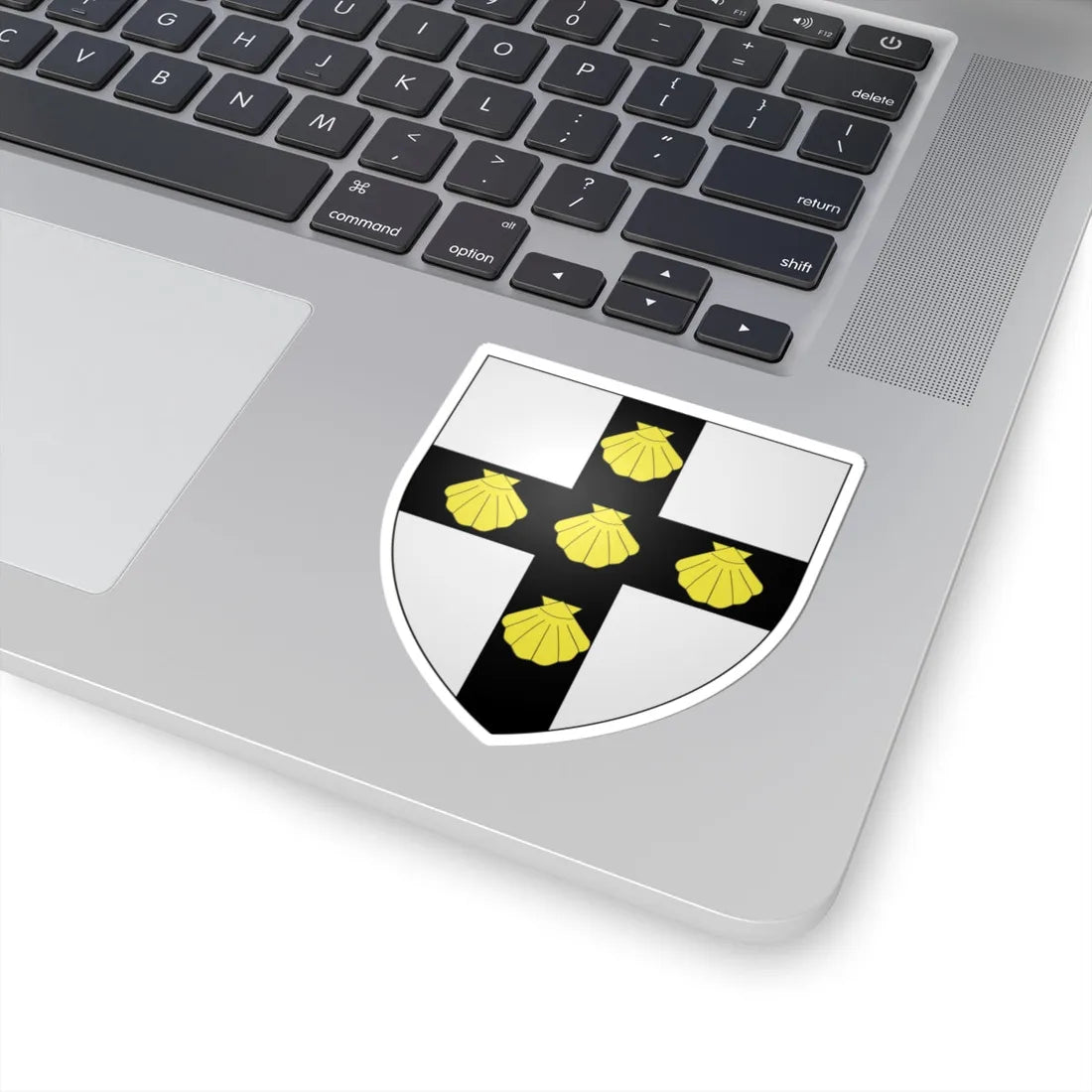 Blason ville be Uitkerke (Belgium) (Coat of Arms) STICKER Vinyl Kiss-Cut Decal - The Sticker Space