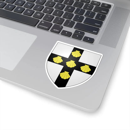 Blason ville be Uitkerke (Belgium) (Coat of Arms) STICKER Vinyl Kiss-Cut Decal - The Sticker Space